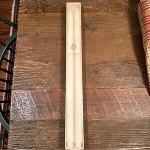 2 Vintage Gentry Root Candles Elegant White 1-1/4” X 24” Christmas